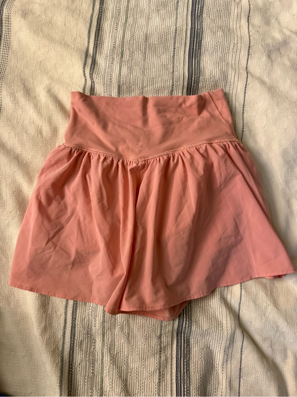 Aerie High-Waist Coral Skort Shorts